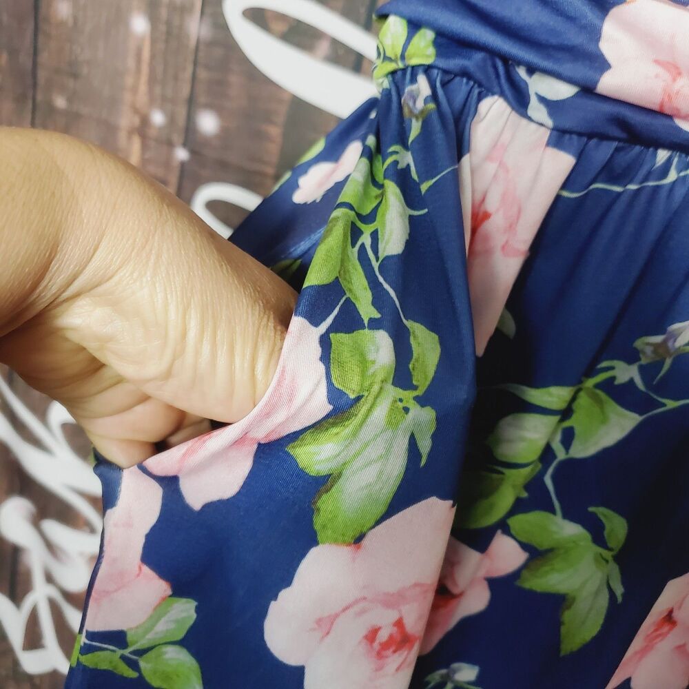 OUGES Womens' V-Neck Pattern Pocket Maxi Long Dre… - image 4